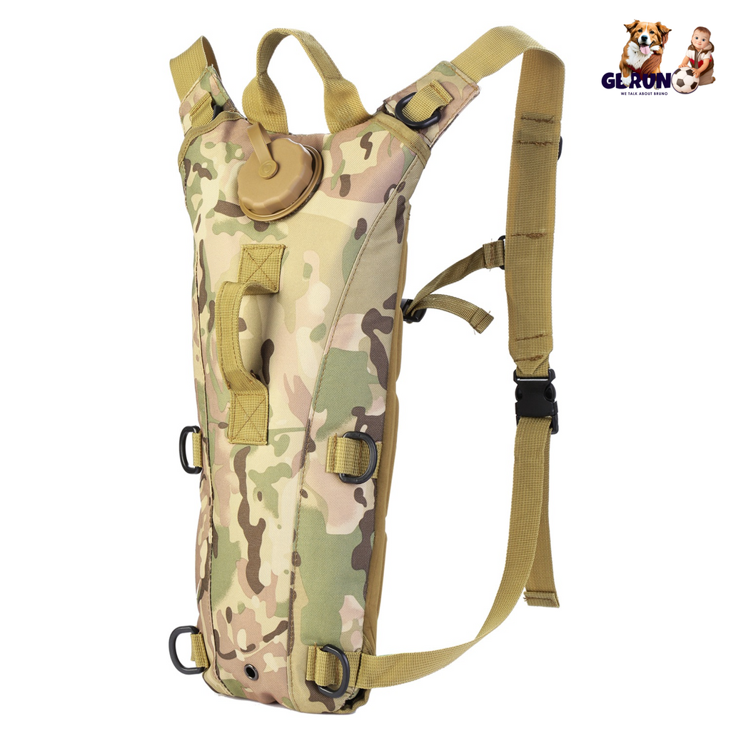 iMounTEK Tactical Hydration Pack 3L Water Bladder Adjustable Water Drink Backpack for Hiking Cycling Climbing Running