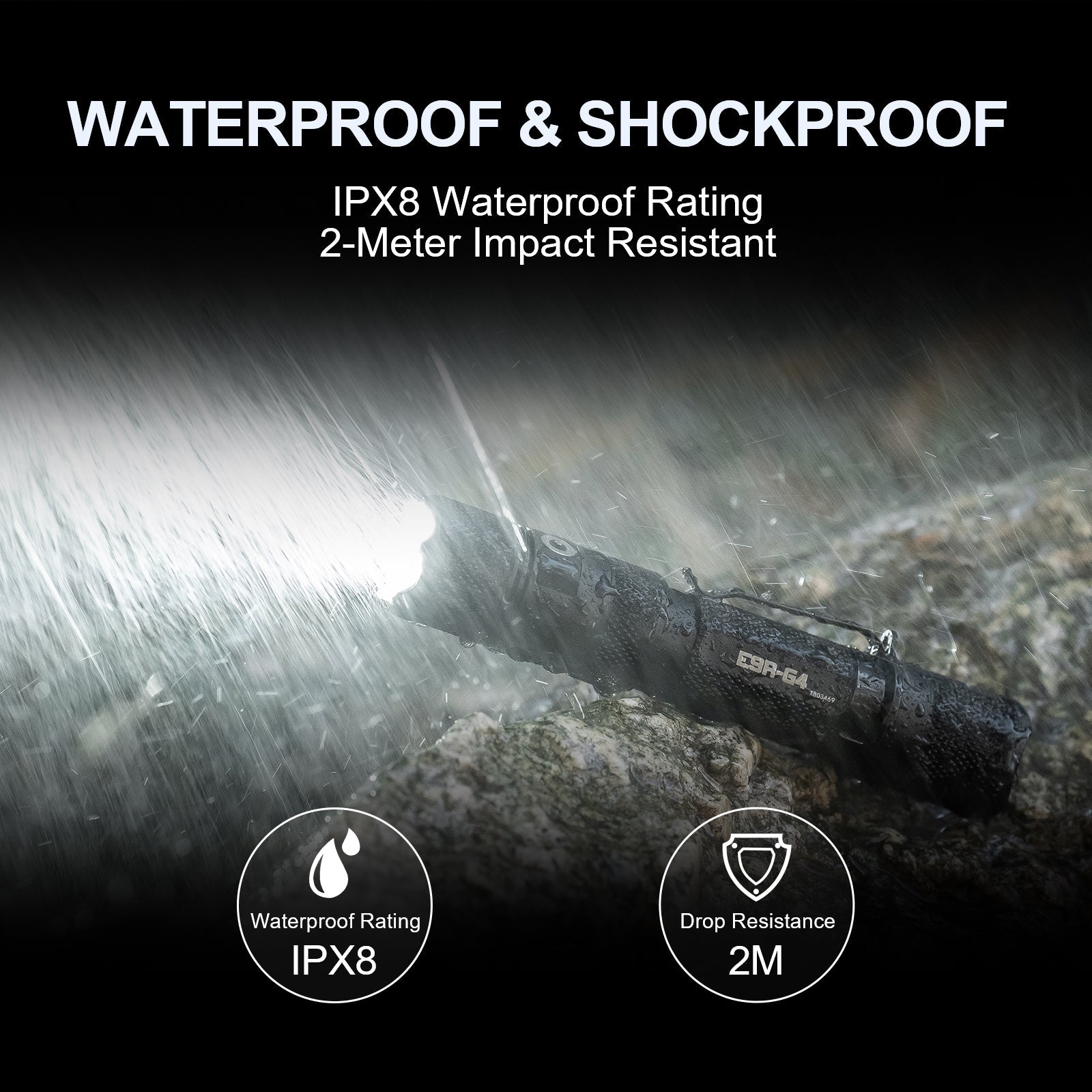 E9R GEN4 - 2,550 Lumen Tactical EDC Flashlight