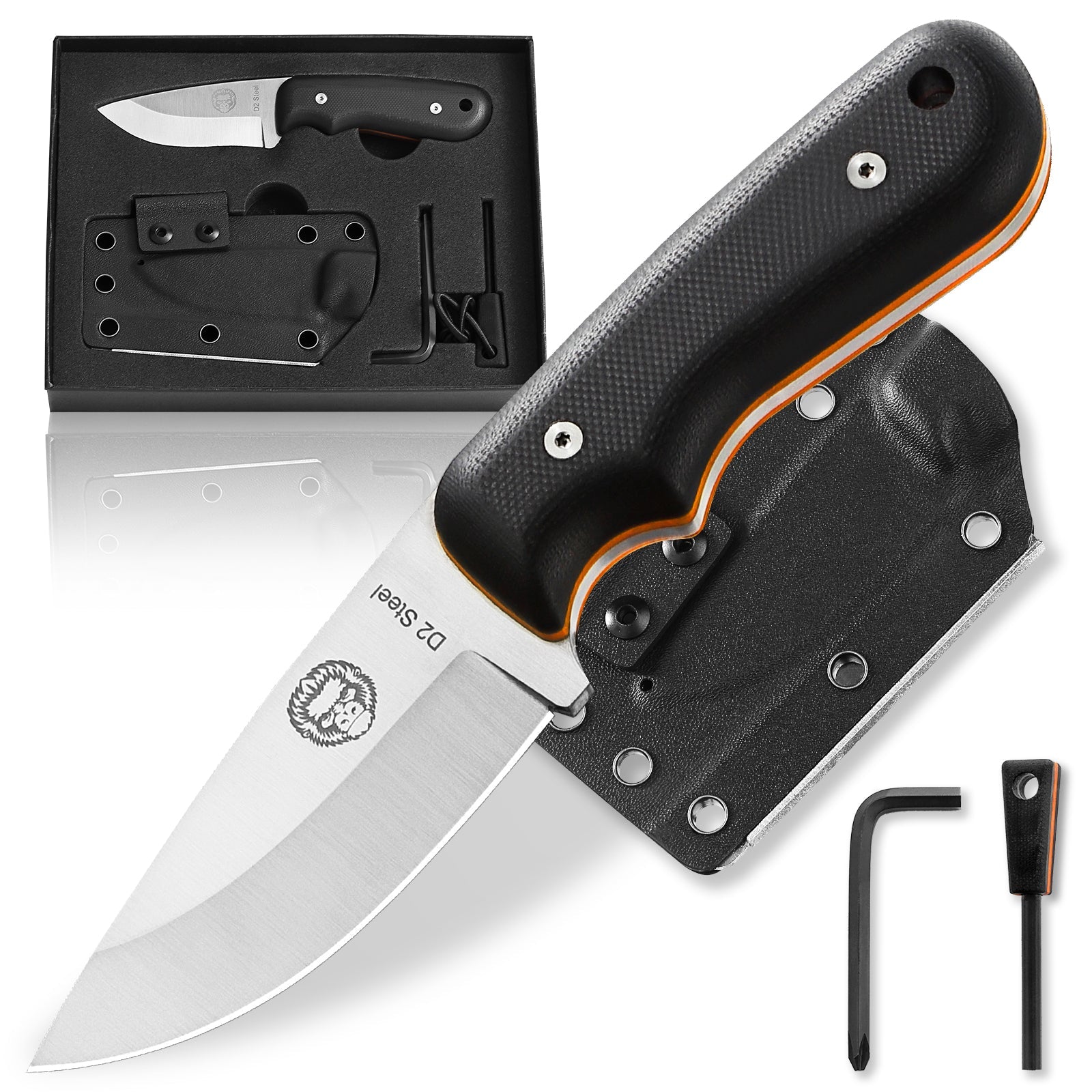 THE REDLINE™ COMPACT SURVIVAL KNIFE & FIRE STARTER KIT