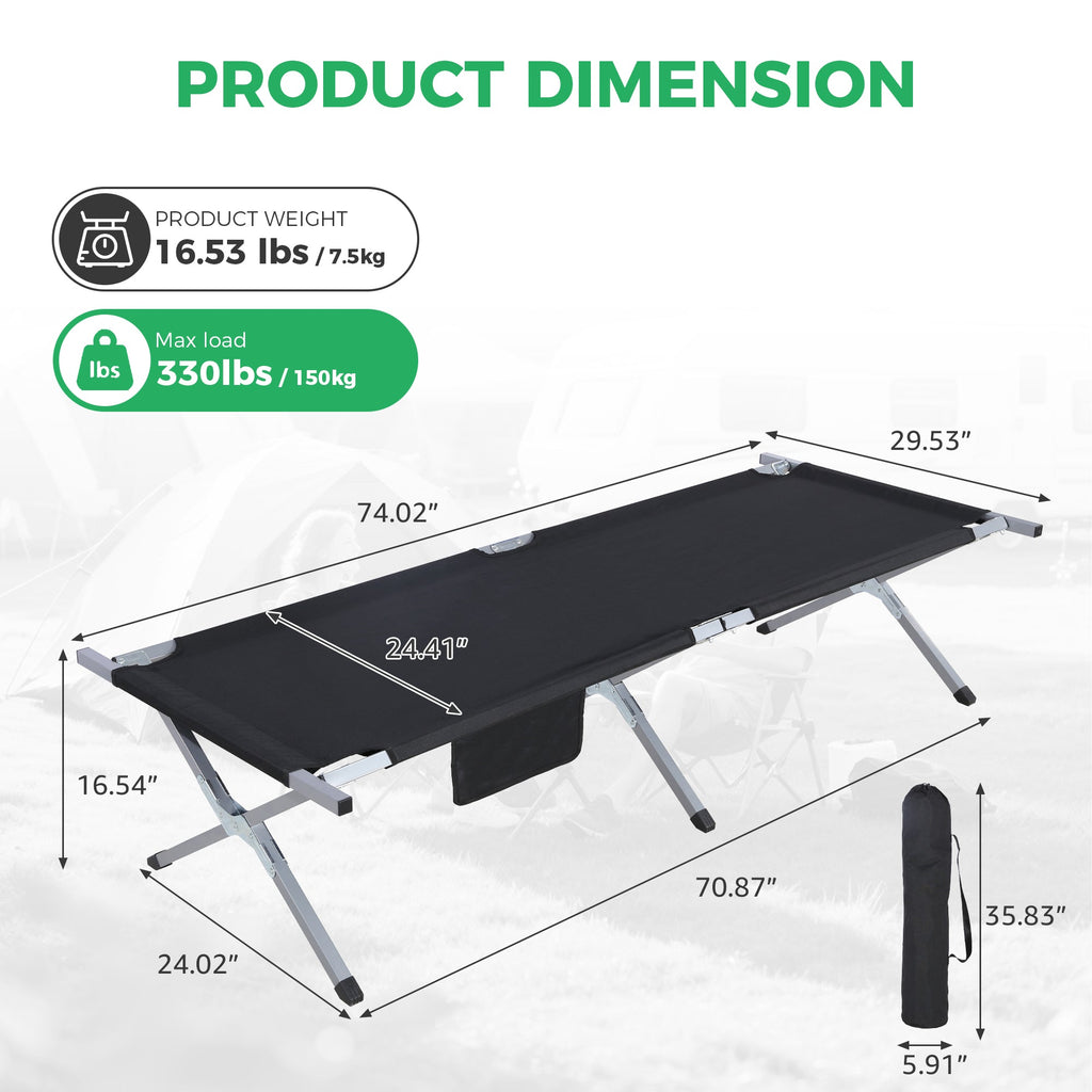 Ainfox camping cot camping bed