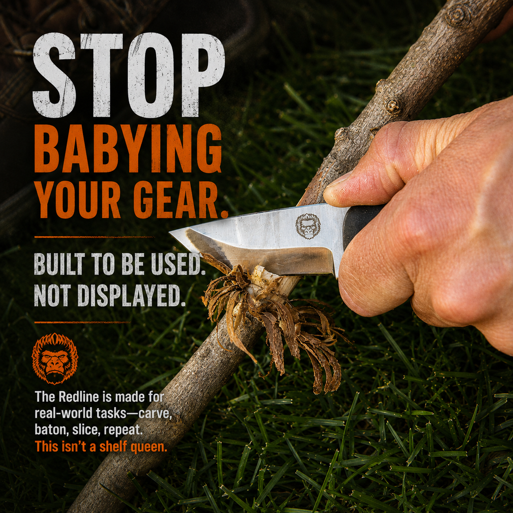 THE REDLINE™ COMPACT SURVIVAL KNIFE & FIRE STARTER KIT