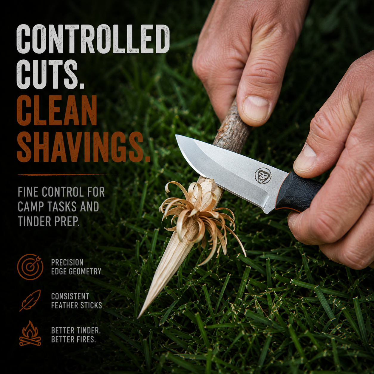 THE REDLINE™ COMPACT SURVIVAL KNIFE & FIRE STARTER KIT