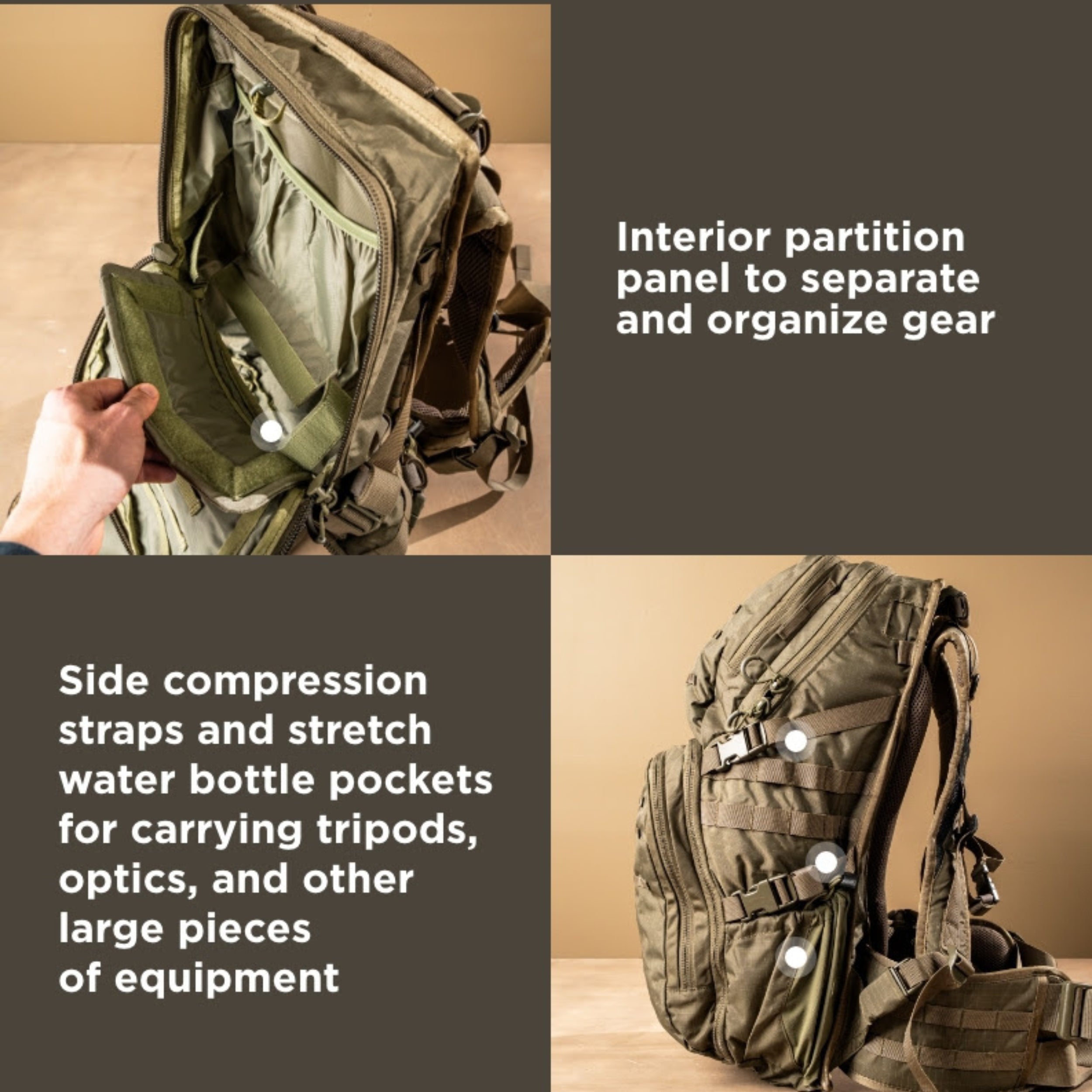 Eberlestock HiSpeed II - Lightweight and Ergonomic Backpack - 3-Day High-Mobility Pack