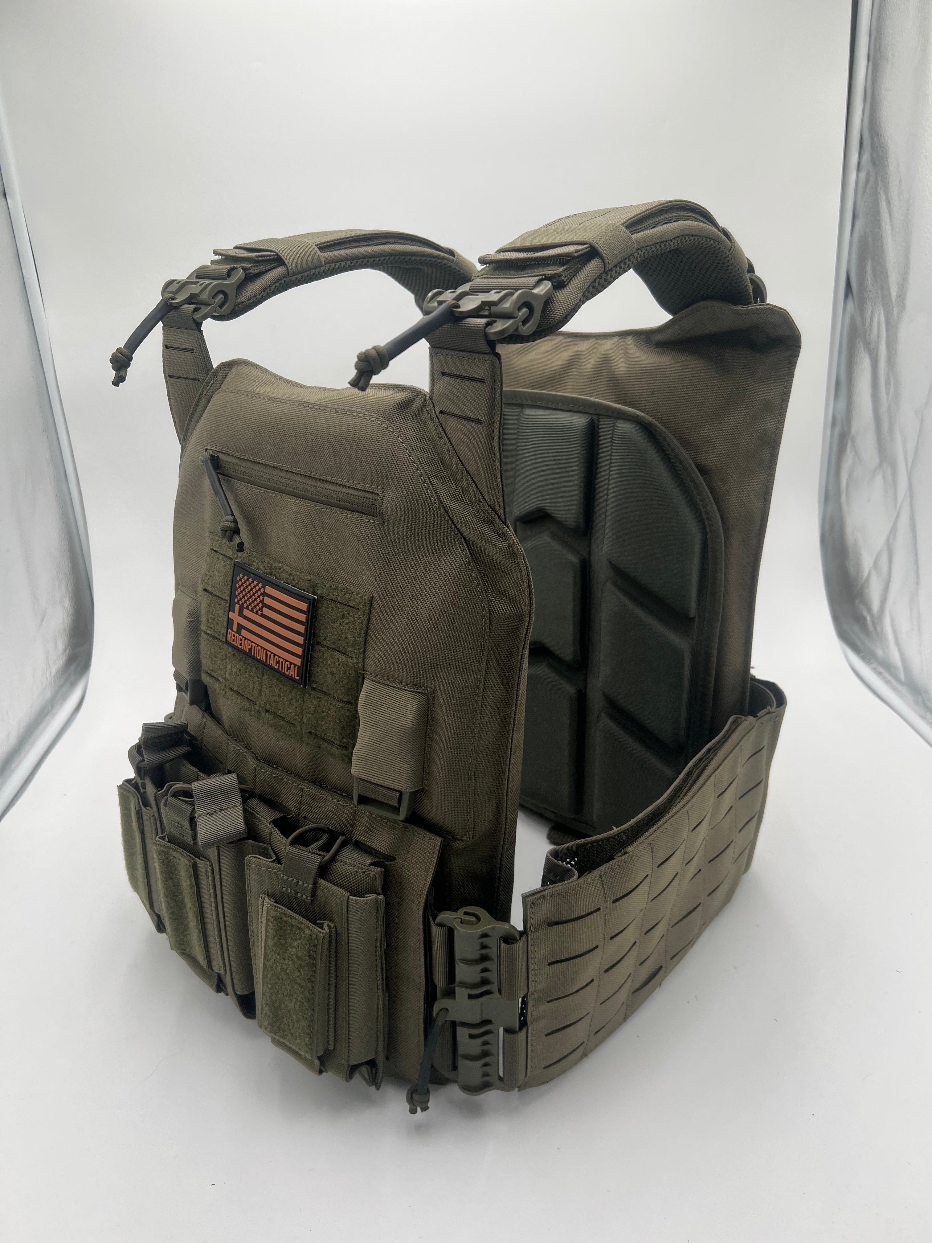 Redemption Tactical® "CRUSADER 2.0 XL” V4 Plate Carrier Vest with Side Cummerbund