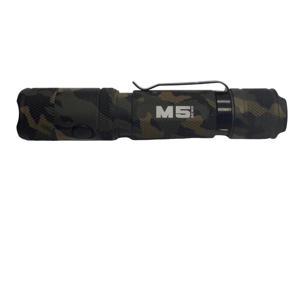 Powertac M5 Gen3 Tactical EDC Flashlight | 2030LM Super Bright | Auto-Magnetic Charge | IPX8 Waterproof & 2M Drop Resistant | 1-Inch Picatinny Mount Compatible