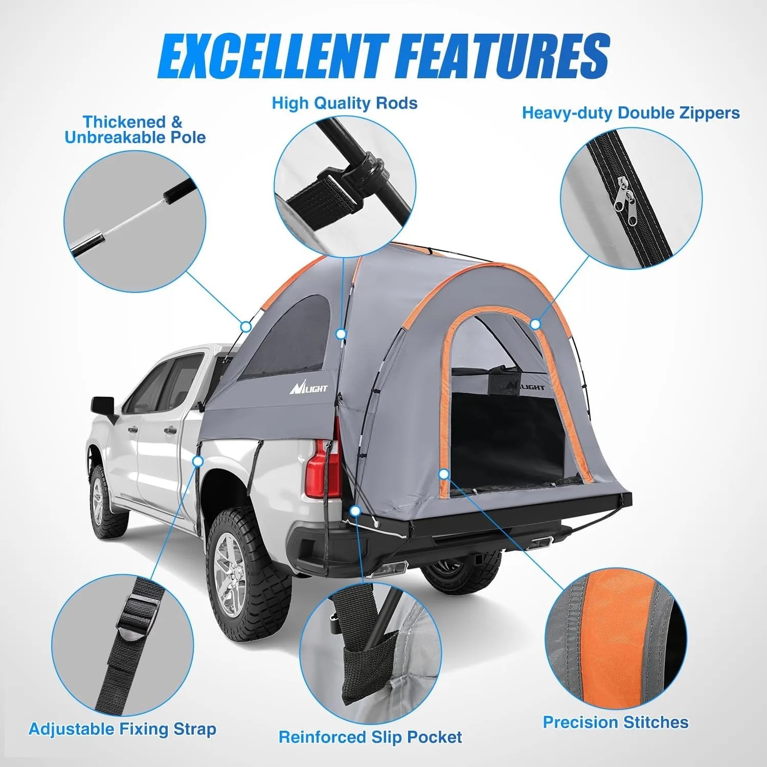 Two Person Truck Bed Tent Waterproof Outdoor Camping