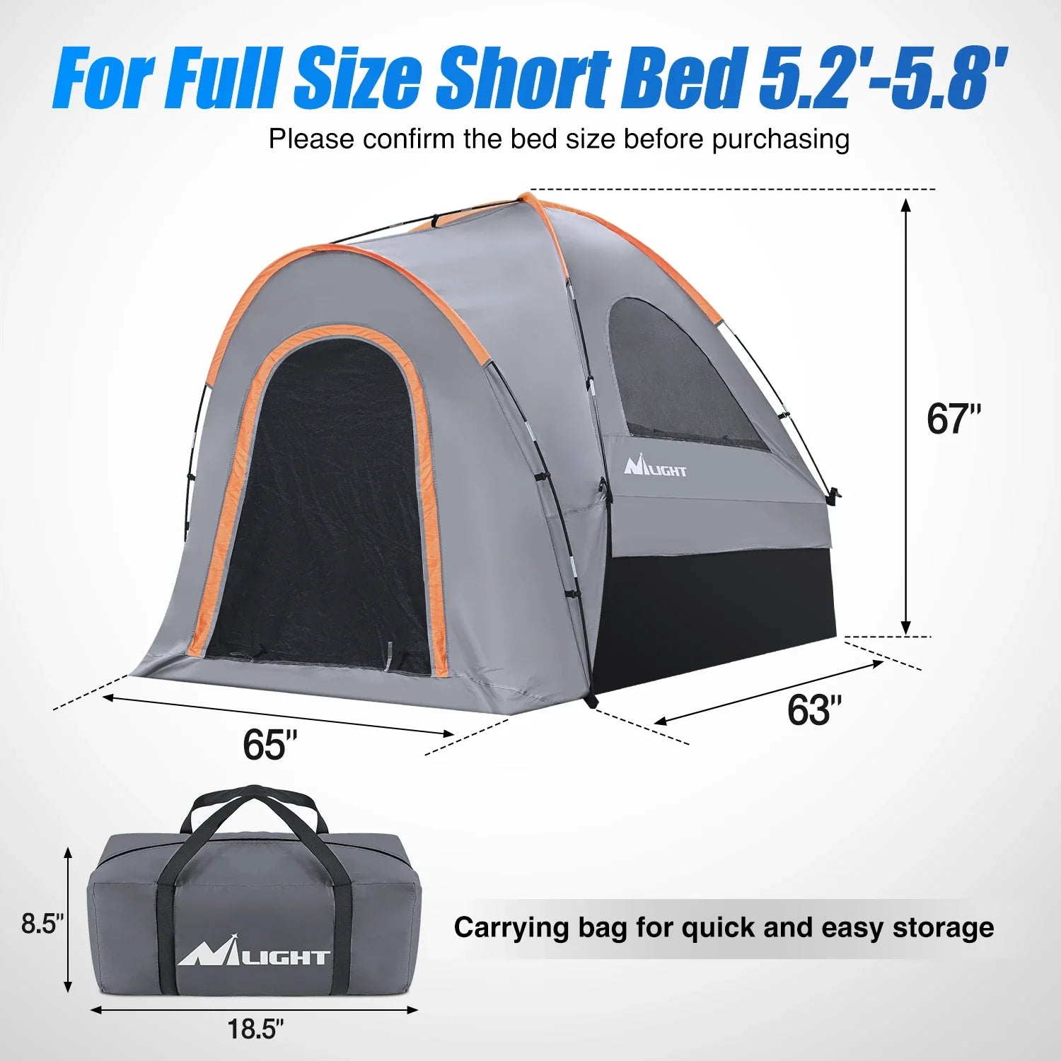 Two Person Truck Bed Tent Waterproof Outdoor Camping
