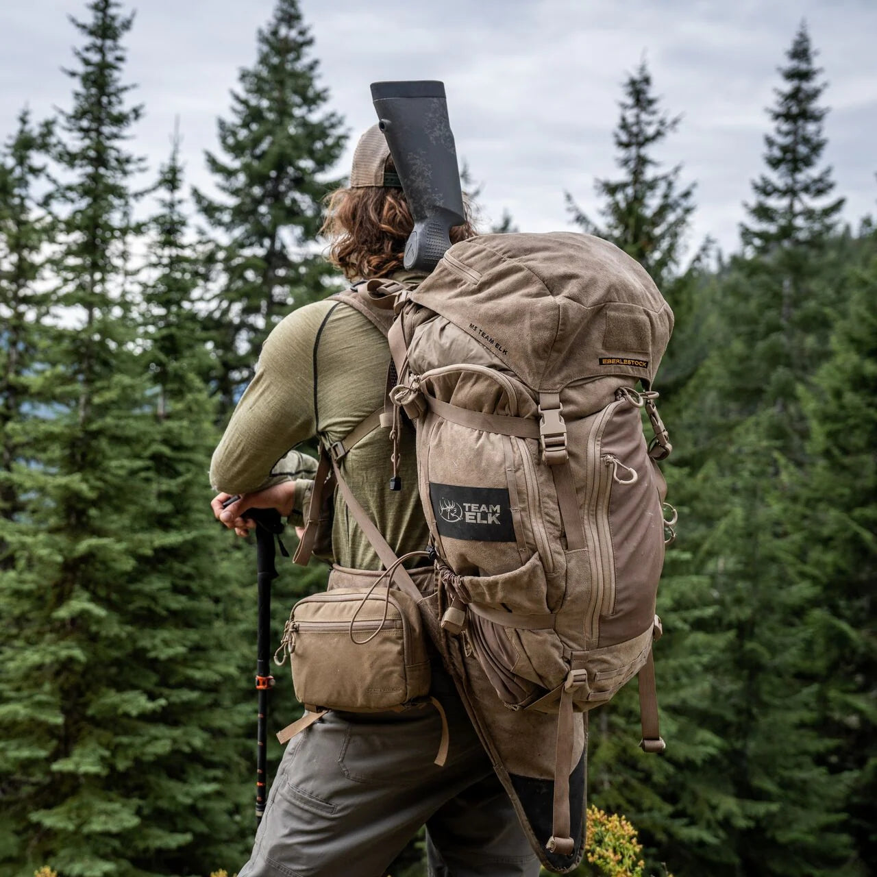 Eberlestock Team Elk Pack - Lightweight Hunting Pack w/ Rifle Scabbard