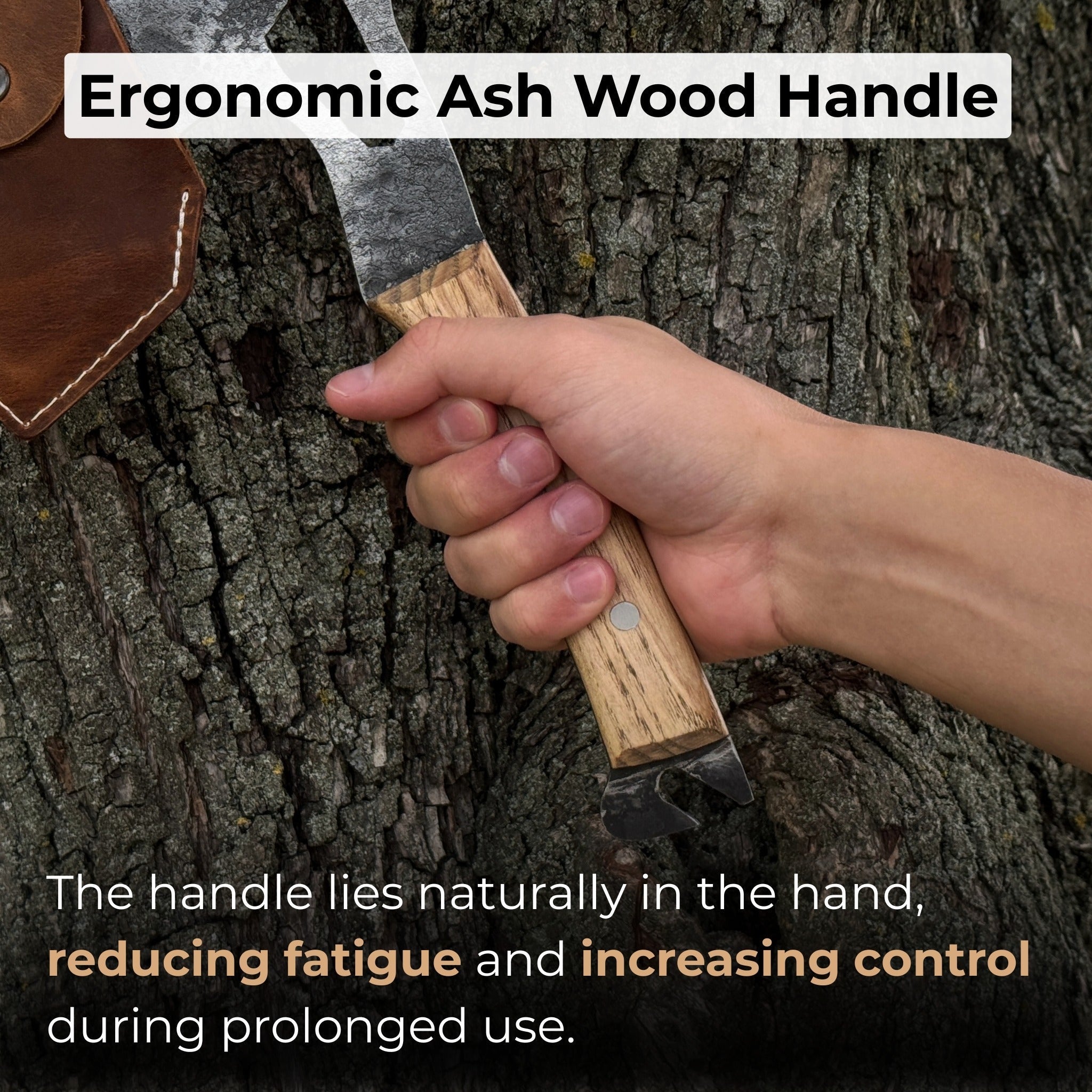 Hand-Forged Camping (Chopping) Axe, 0.6 kg (1.32 Ibs)