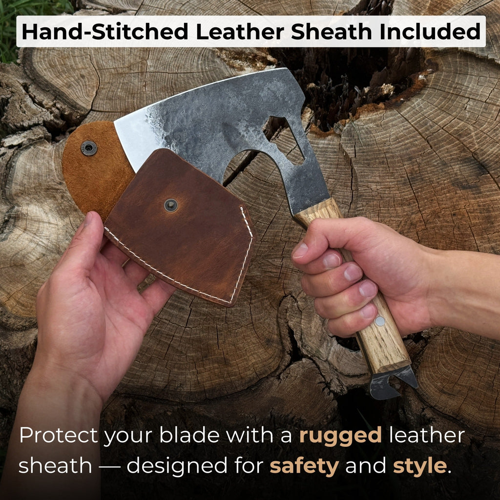 Hand-Forged Camping (Chopping) Axe, 0.6 kg (1.32 Ibs)