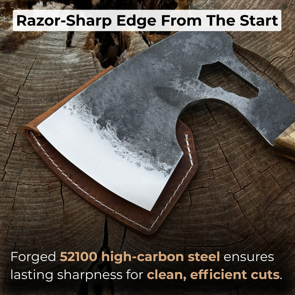 Hand-Forged Camping (Chopping) Axe, 0.6 kg (1.32 Ibs)