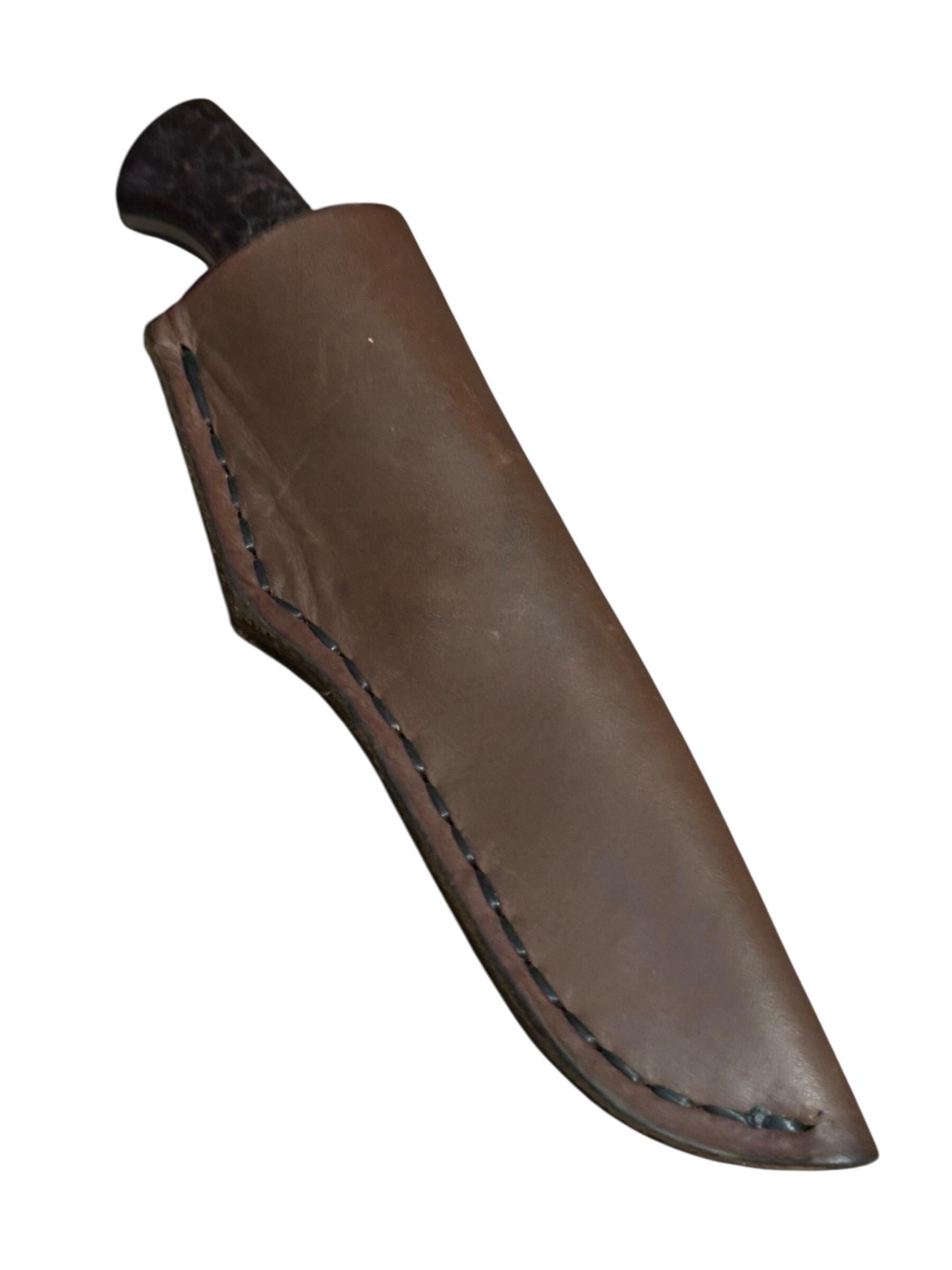 80CrV2 Compact Field Knife Huse Knives Stabilized Maple Forged in Fire Champion Sharp Blade Texas Made