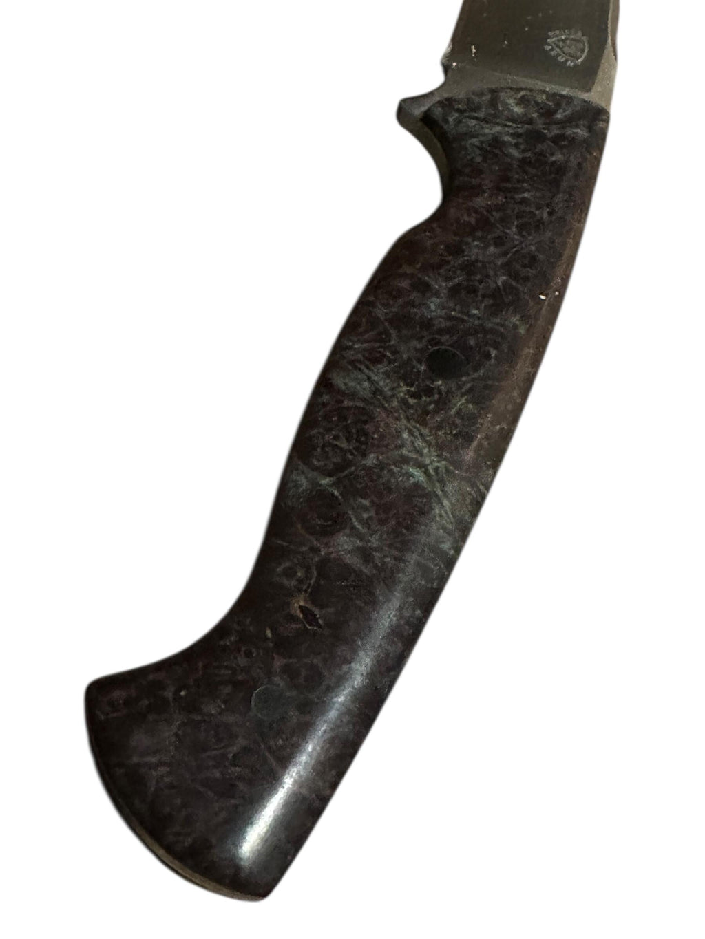 80CrV2 Compact Field Knife Huse Knives Stabilized Maple Forged in Fire Champion Sharp Blade Texas Made