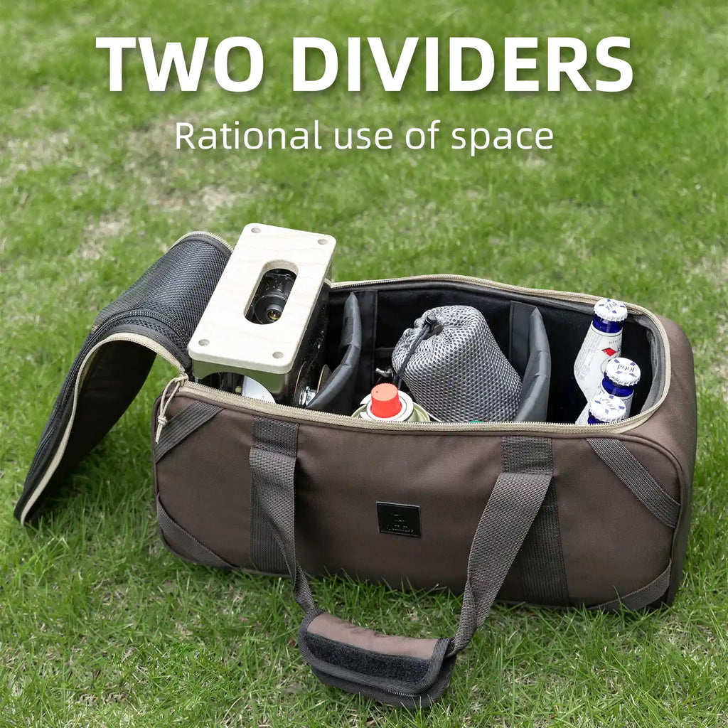Multi-Compartment Camping Tableware Carry Bag