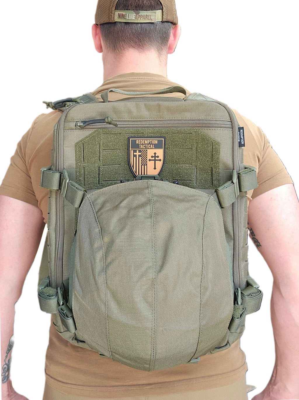 Redemption Tactical® Crusader Flatpack Plate Carrier Bag + Hydration Bladder