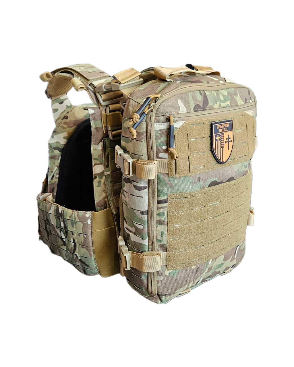 Redemption Tactical® Crusader Flatpack Plate Carrier Bag + Hydration Bladder